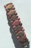 Rhodinite Diamond Bracelet